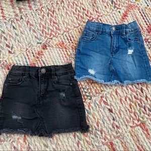 Toddler girl jean skirts